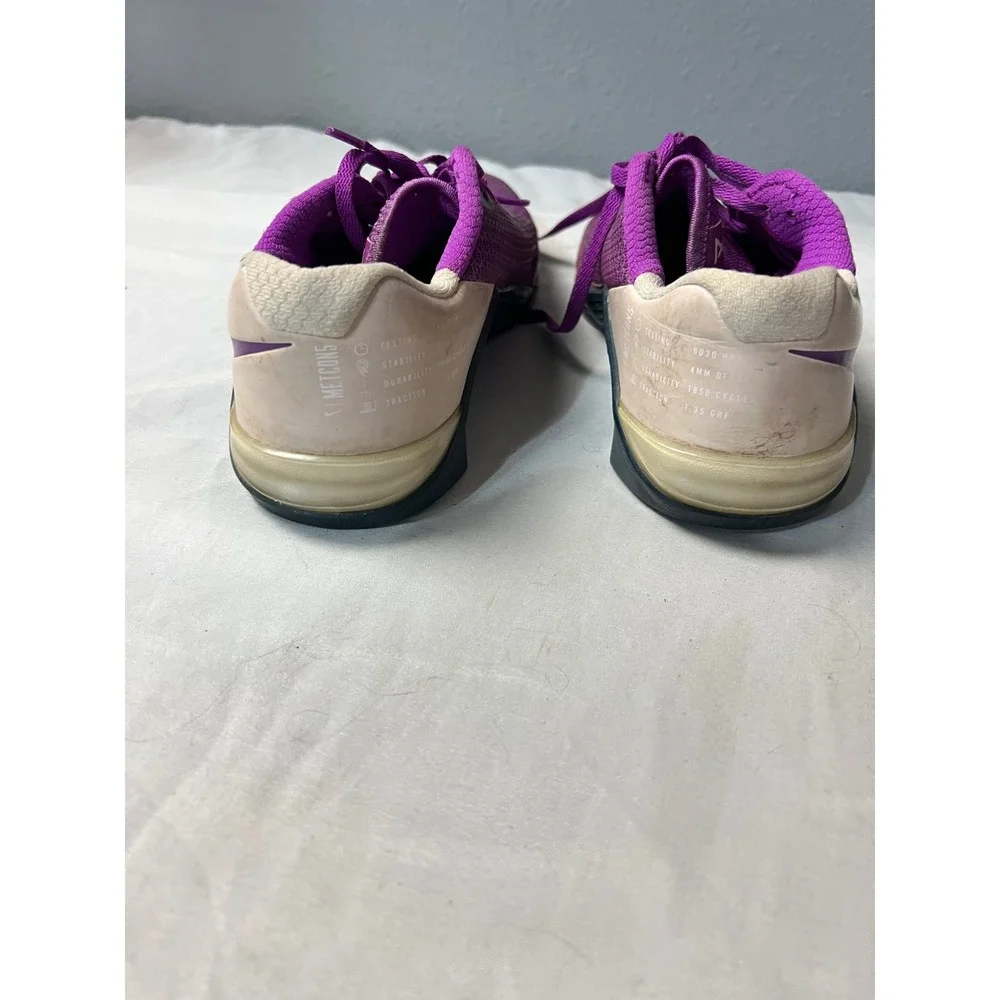 Nike Metcon 5 Training Shoes Purple Beige Cross Training‎ Sneakers 4mm Offset